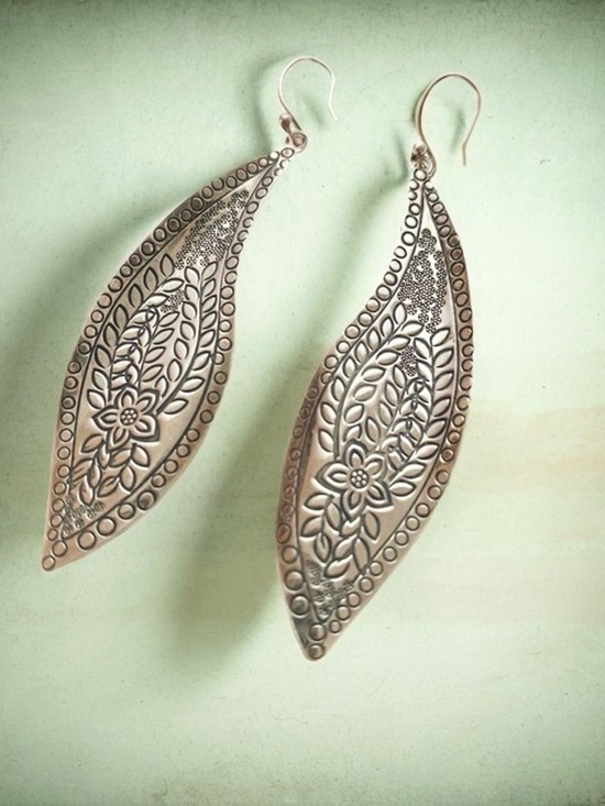 Silpada Jewelry - Silpada Sterling Silver Floral Filigree Leaf Drop Earrings  W2281